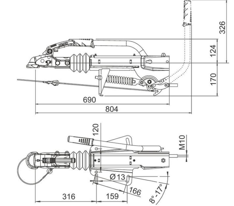 AL-KO Auflaufeinrichtung 251 S, 1500-2700 kg