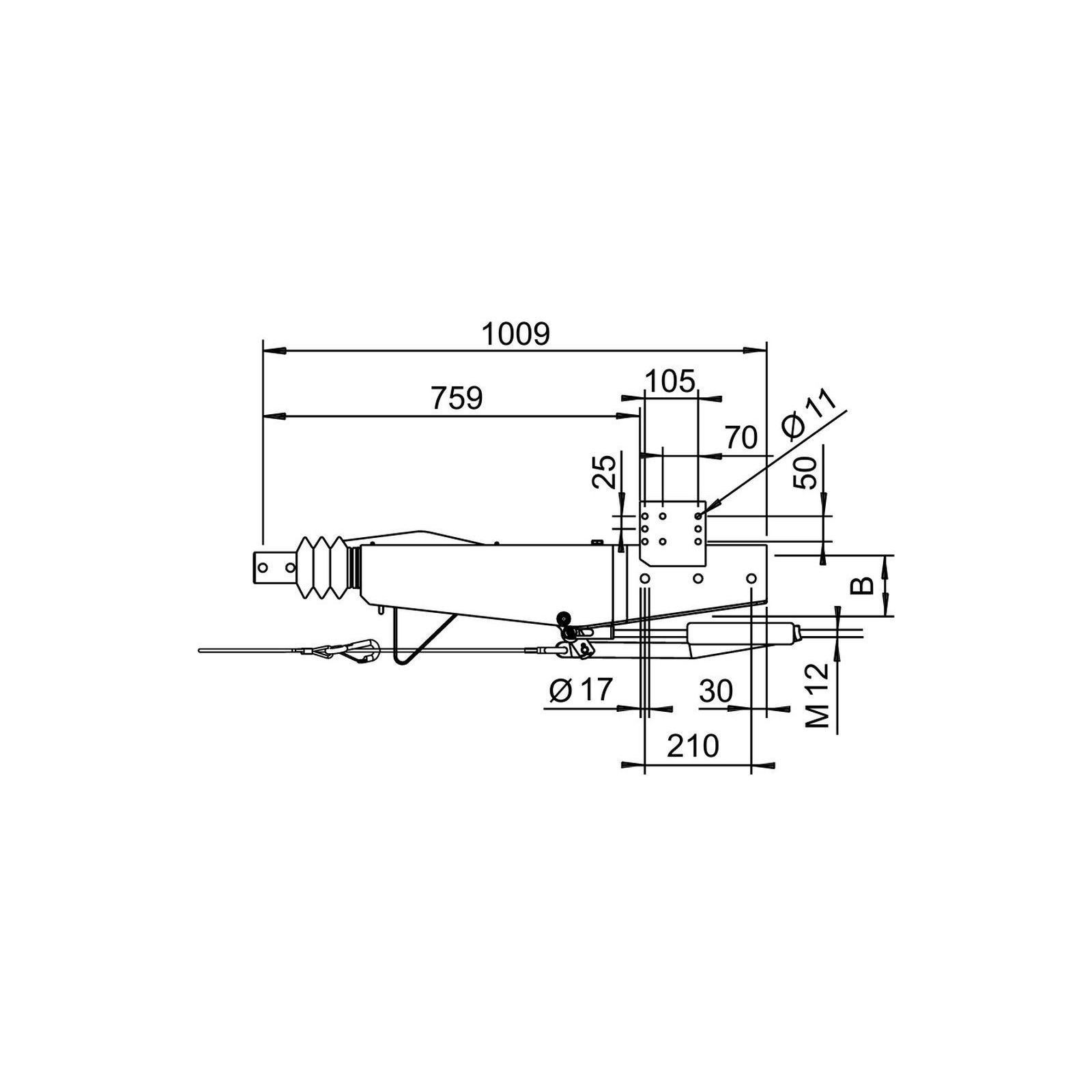 AL-KO Auflaufeinrichtung 2,8 VB1/-C, 2500-3500 kg