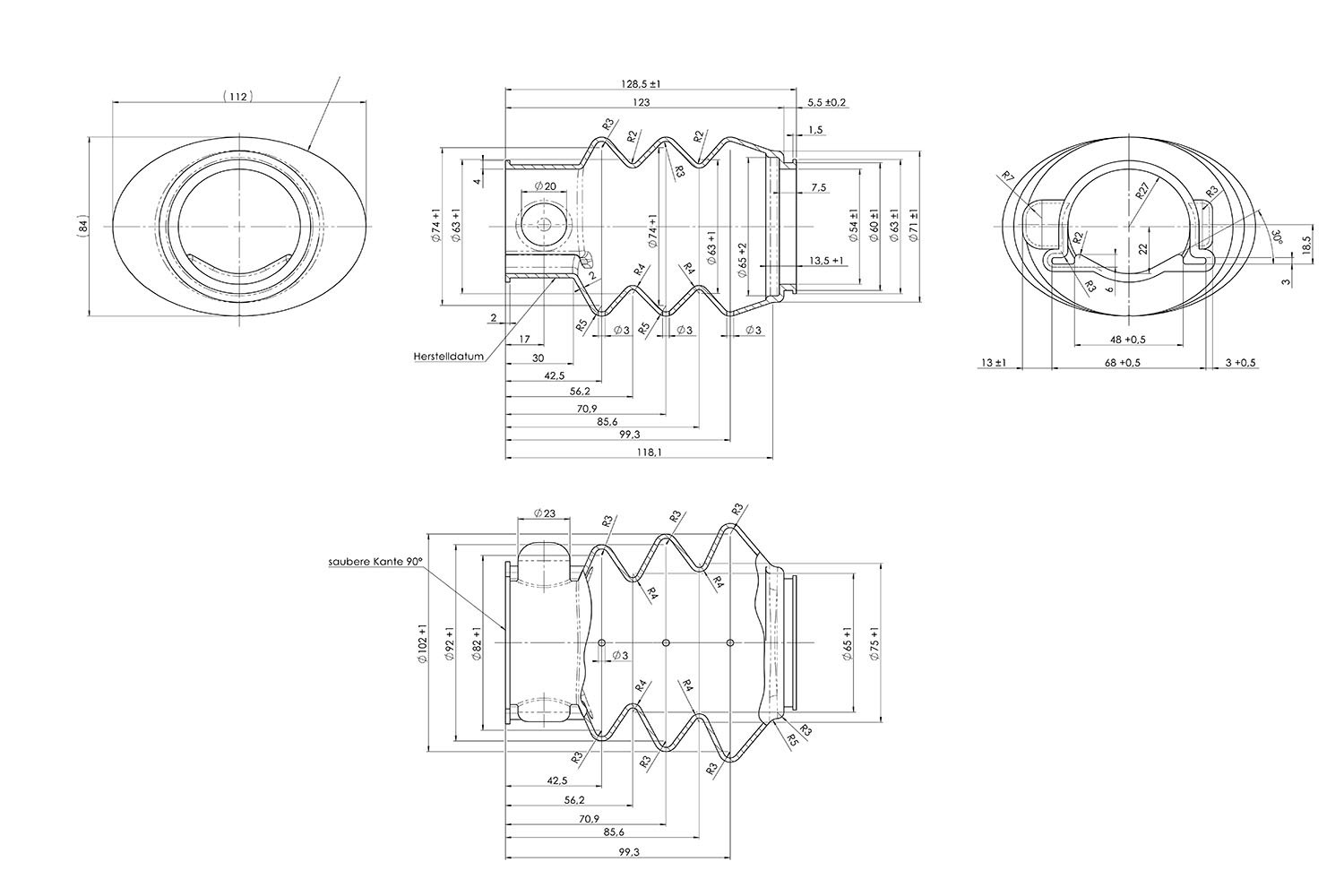 AL-KO Stofhoes, ⌀ 49/53 mm, voor AL-KO 161S / 251S