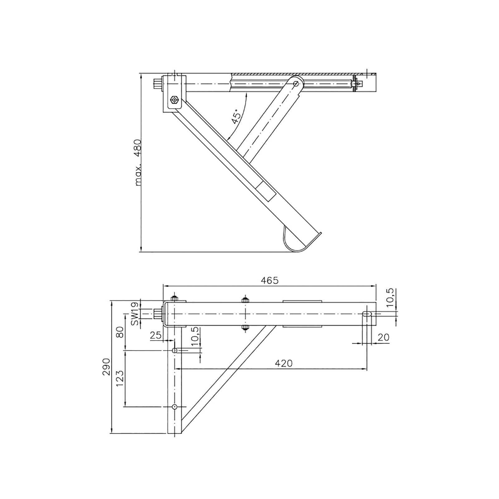 WINTERHOFF turning-up pillar,