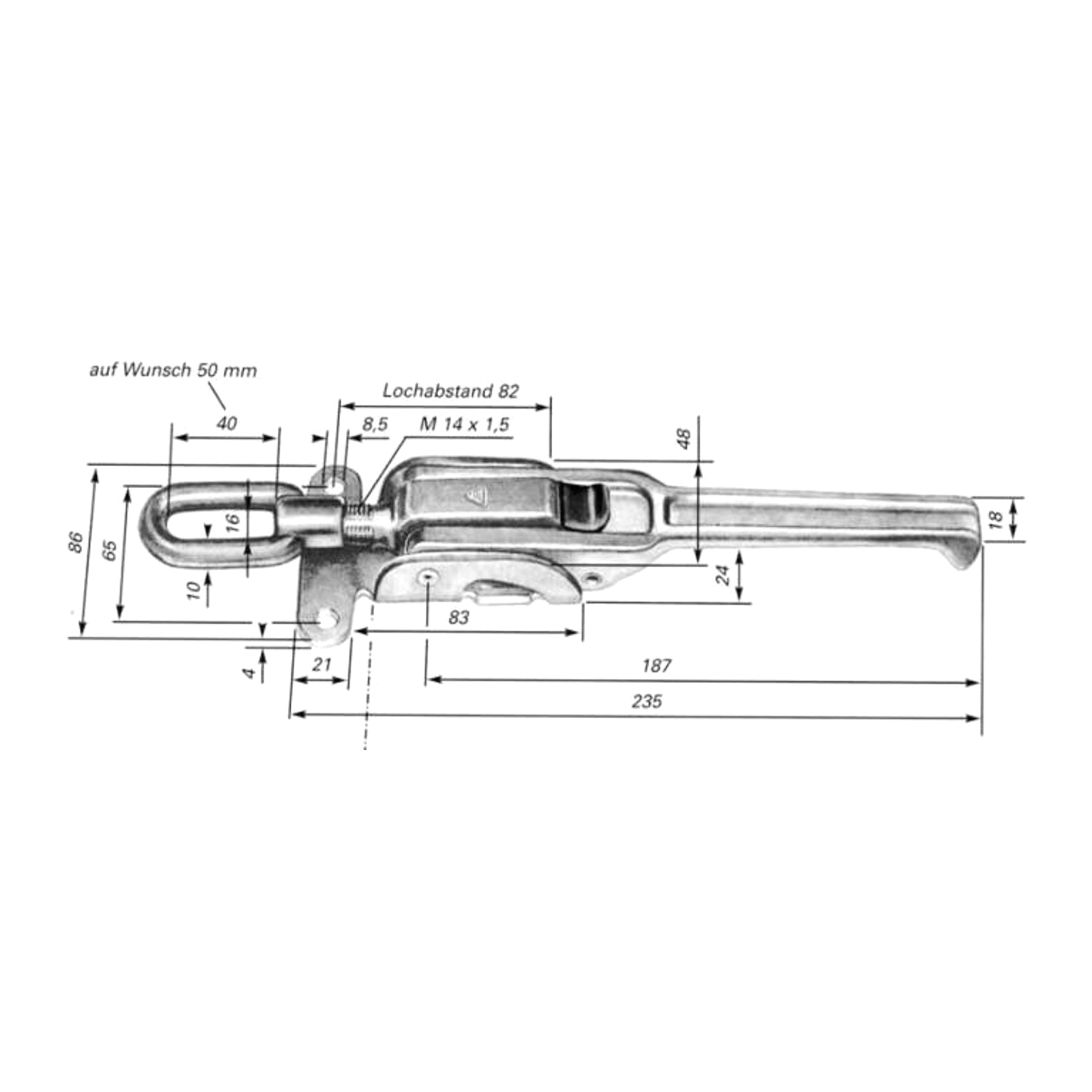 Eccentric-lock, for screwing,