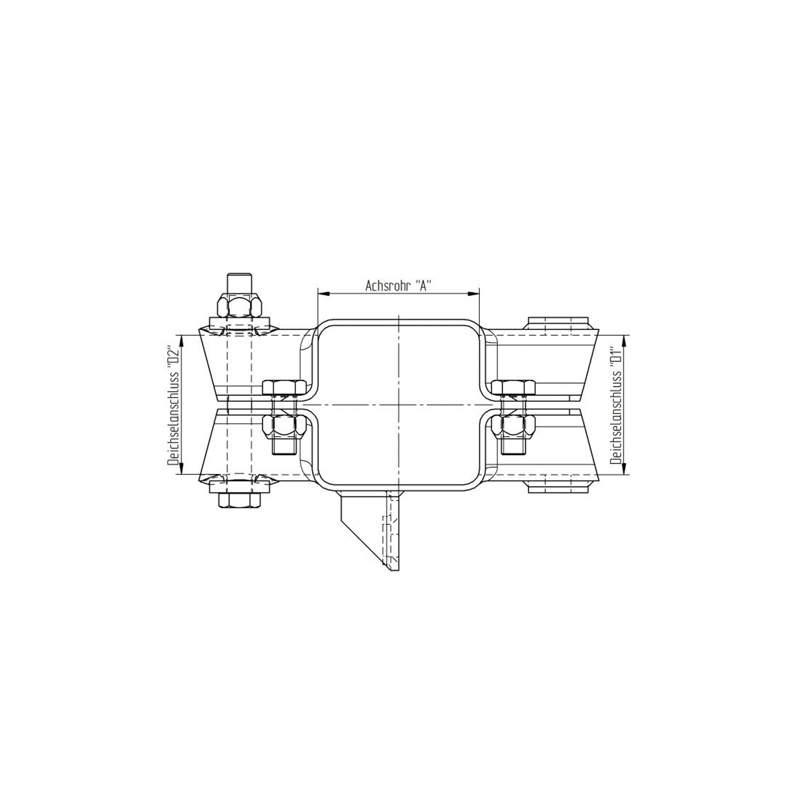 KNOTT Klemmschale, m. Einachsseilhalter, f.