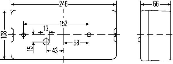 SAW 4- chamber light 2201 R; w