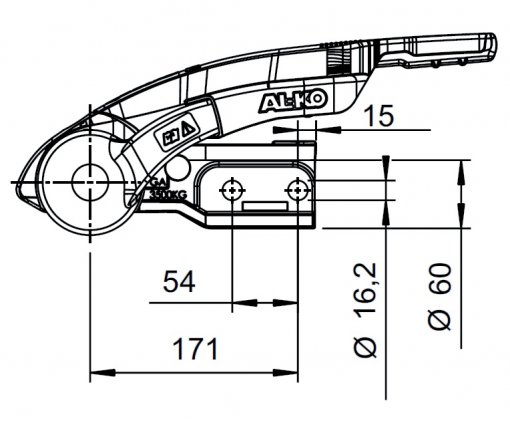 AL-KO AKS 3504, 200-3500 kg, Ø 60 mm