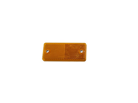 Reflex reflector, yellow, plas