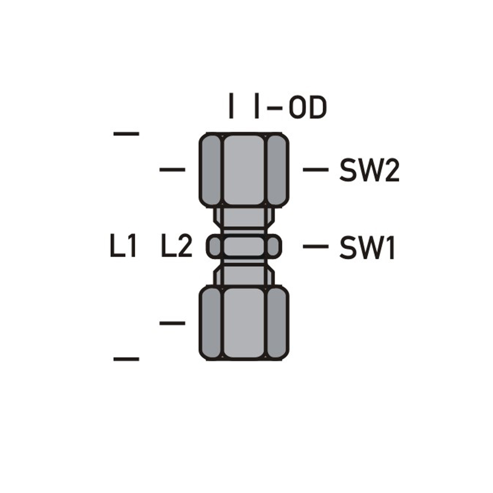 Straight screw connection, bot