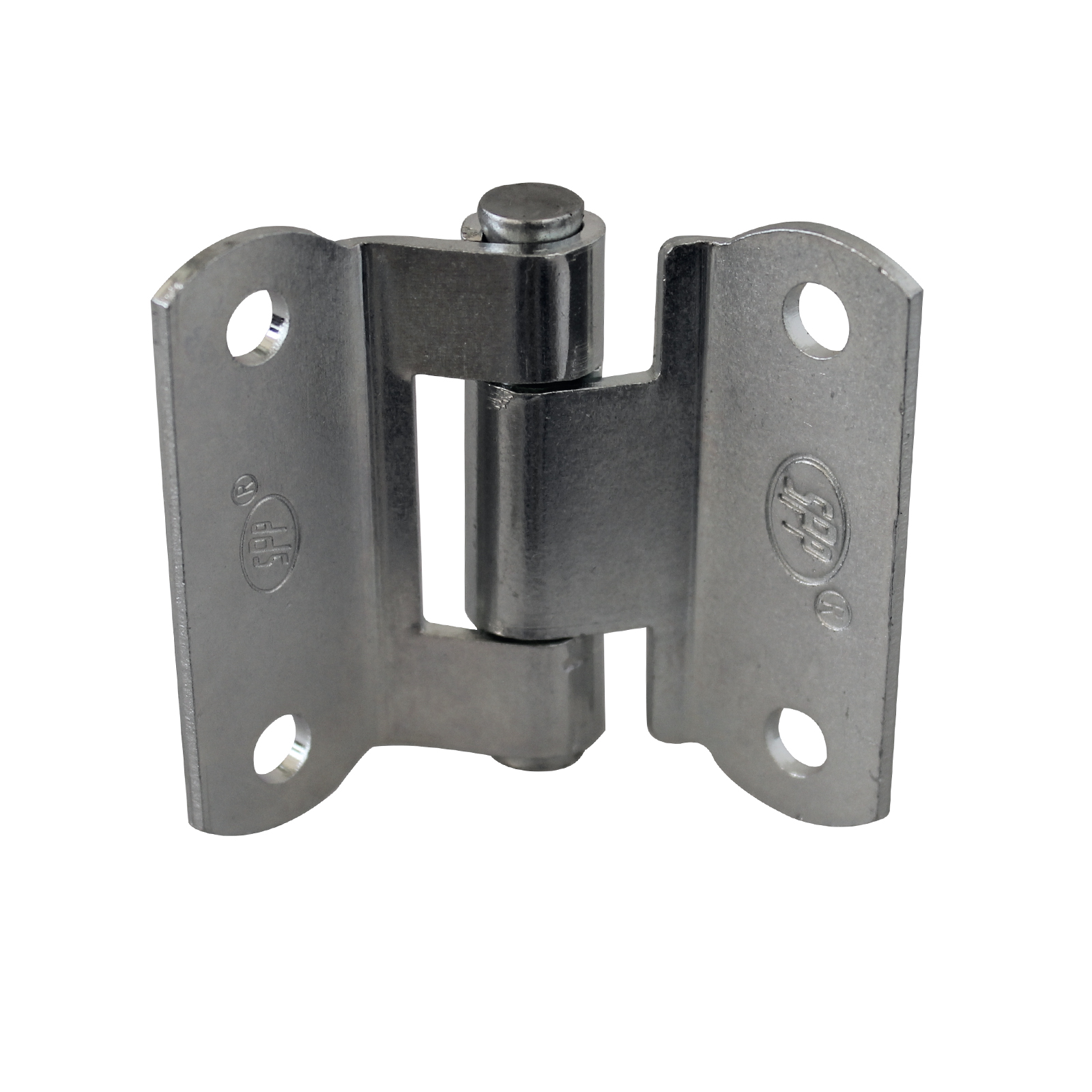 Screwed hinge, 59 x 76 mm, gal