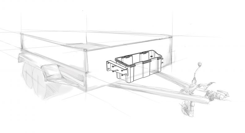 DAKEN Houderset, voor bordwand montage