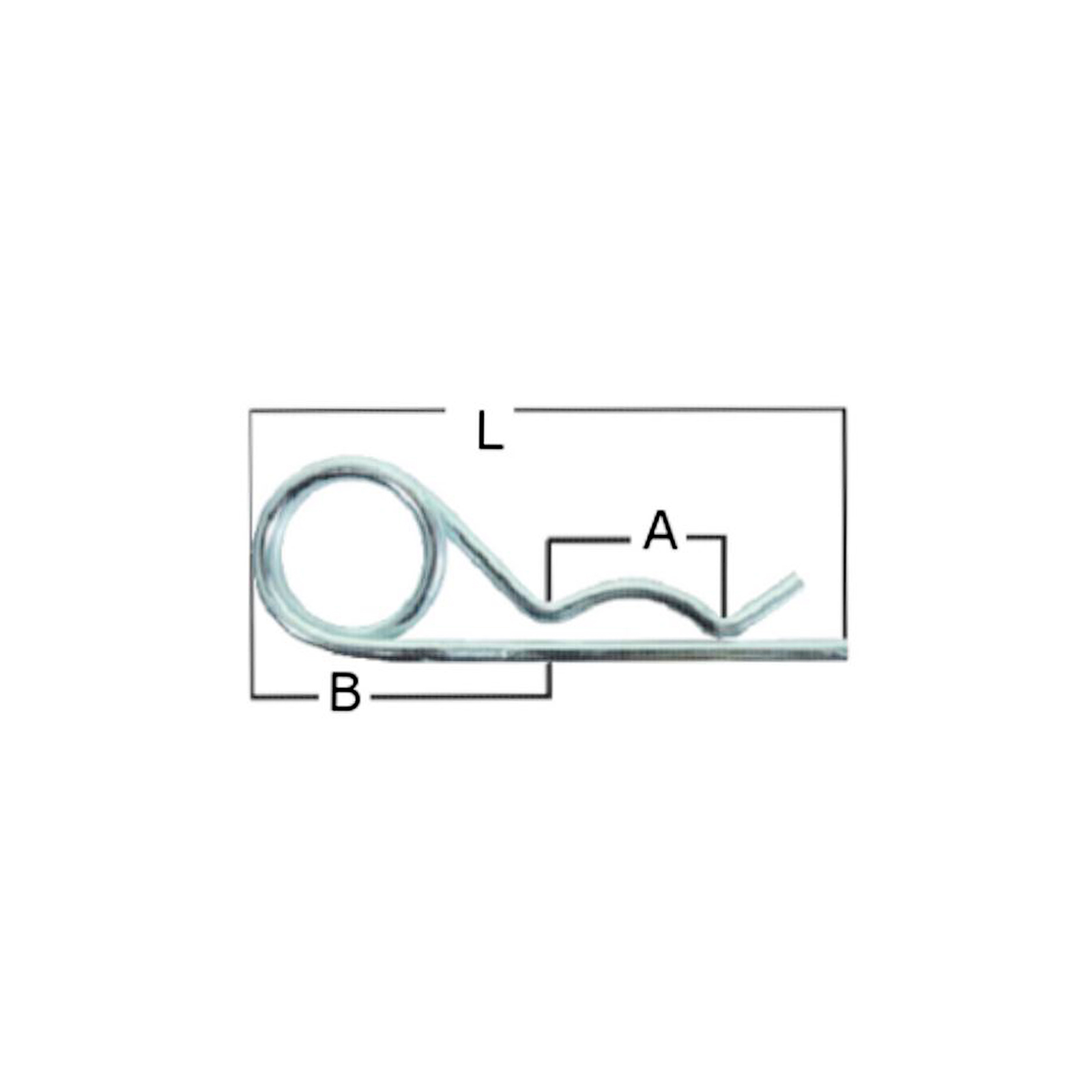 Splitpen Ø 4 x 93 mm, dubbel