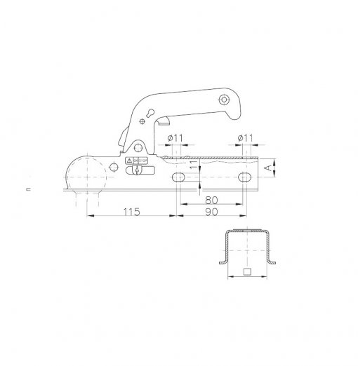 WW 8- G side holes, 60mm