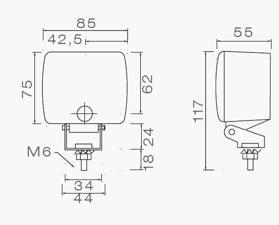 ASPÖCK-Fogpoint rear fog light