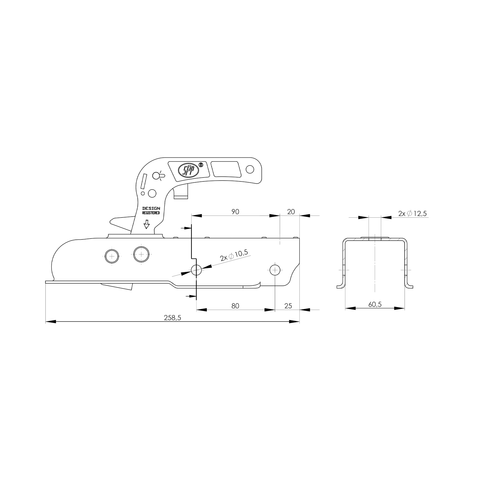 SPP ZSK 750 I Kogelkoppeling, VK 60 mm