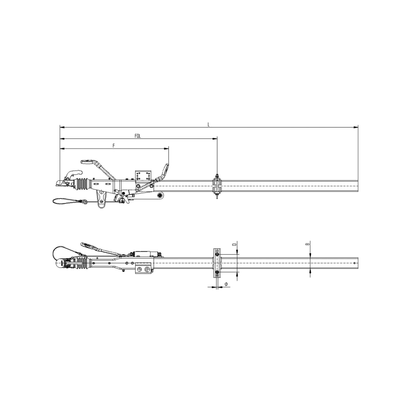 KNOTT Auflaufeinrichtung KRVD35, 2700-3500 kg