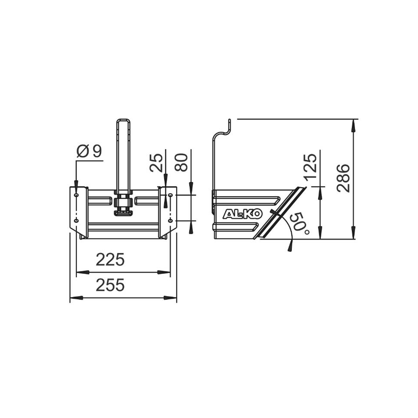 AL-KO UK 53 Wielkeghouder, voor 40167