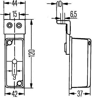 HELLA end-outline marker light