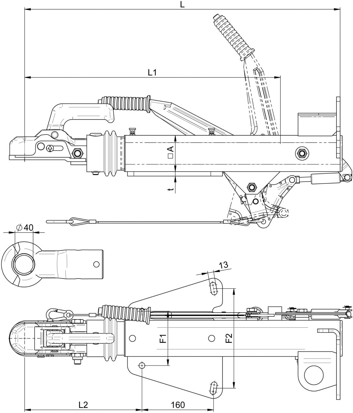 WAP WAP 15/15.1, met steunwielconsole