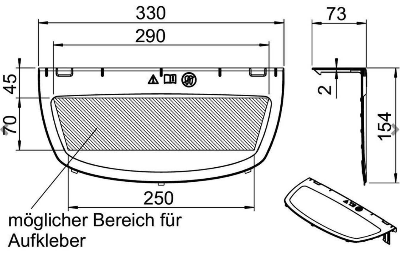 AL-KO Designeinlage 180, silber