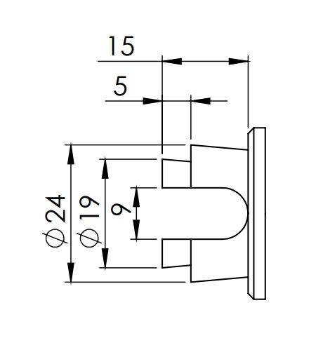 Rundsperrbalken, verstellbar, Ø 42 x 2235-2685 mm