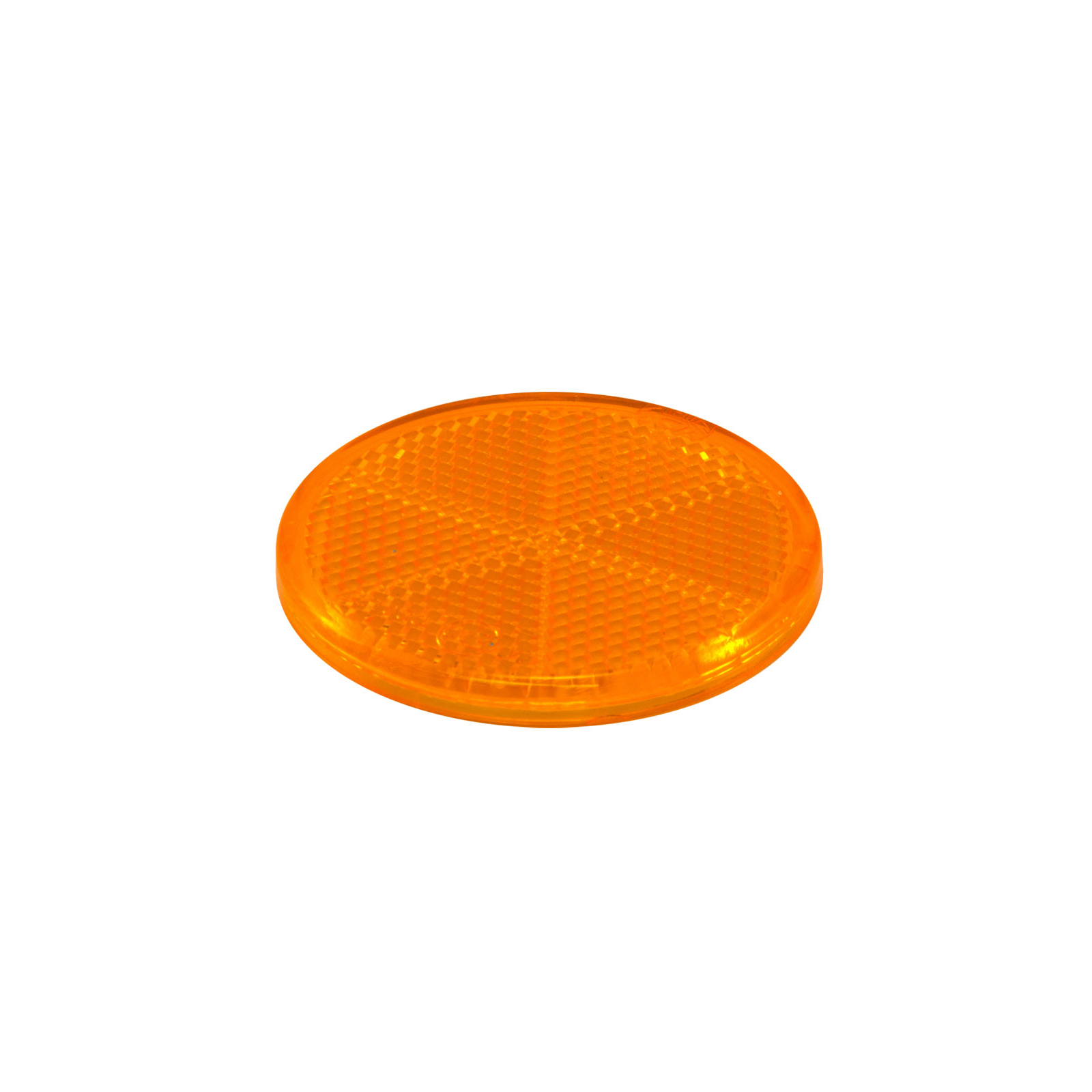 Reflex reflector, yellow, plas