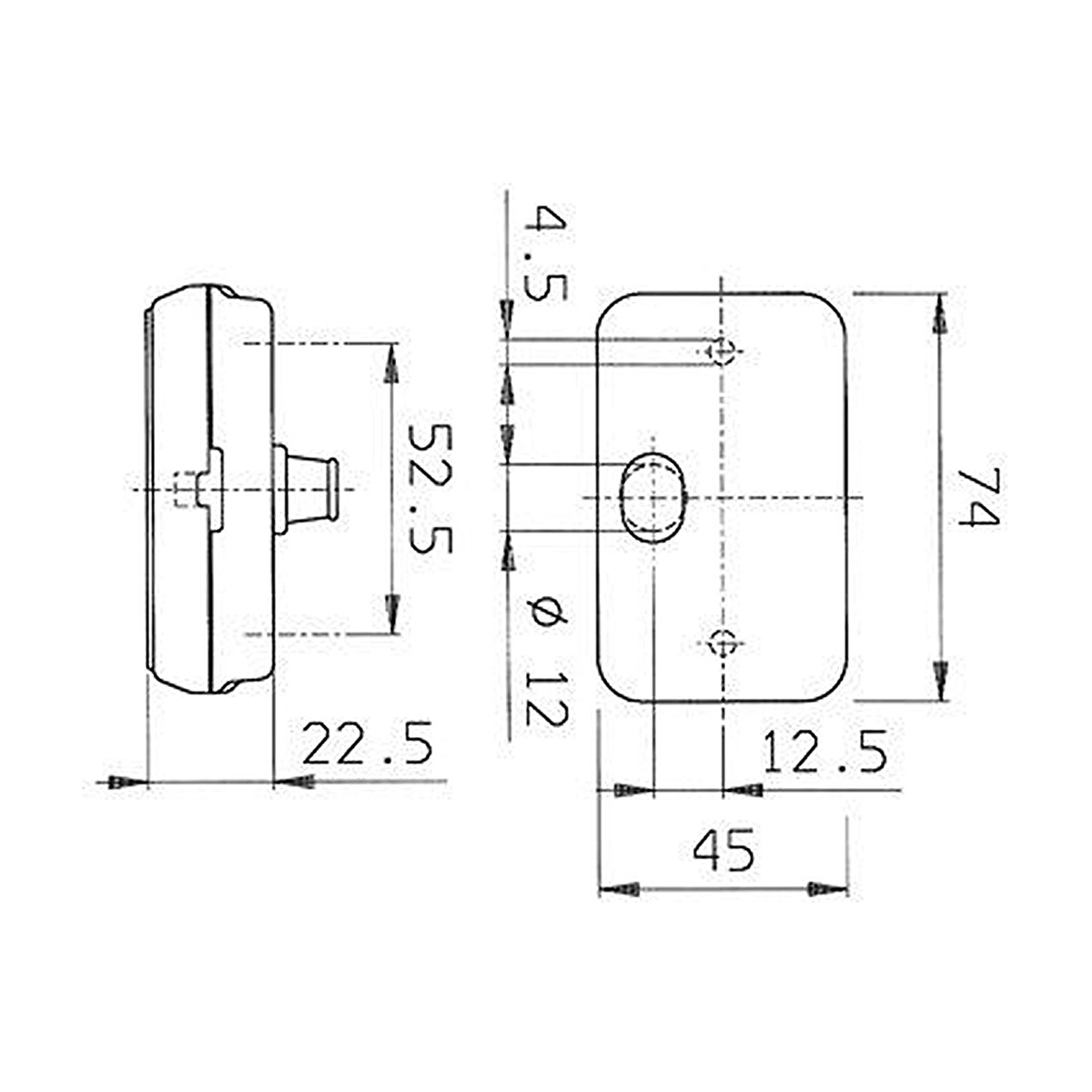 JOKON front marker light, whit