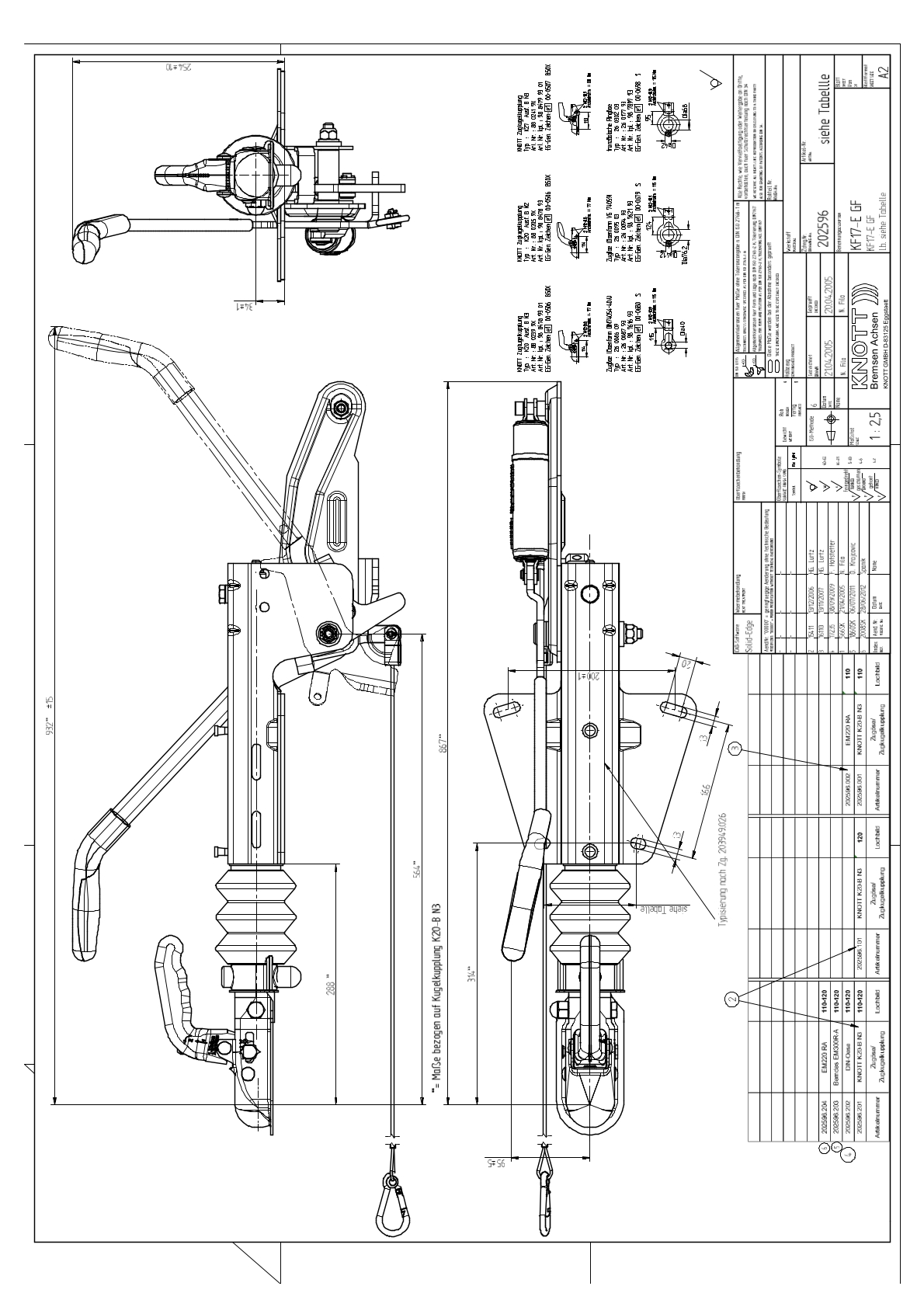 KNOTT KF17-E, 900-1700 kg