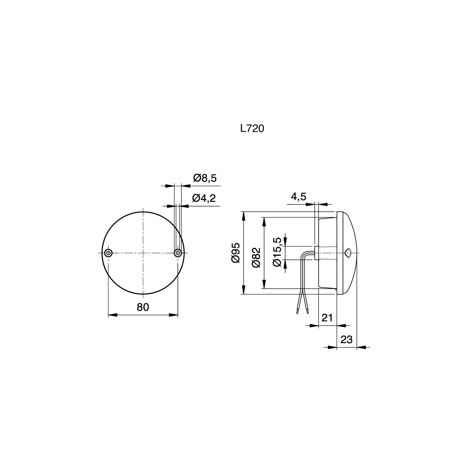 JOKON W 720 Rückfahrleuchte LED