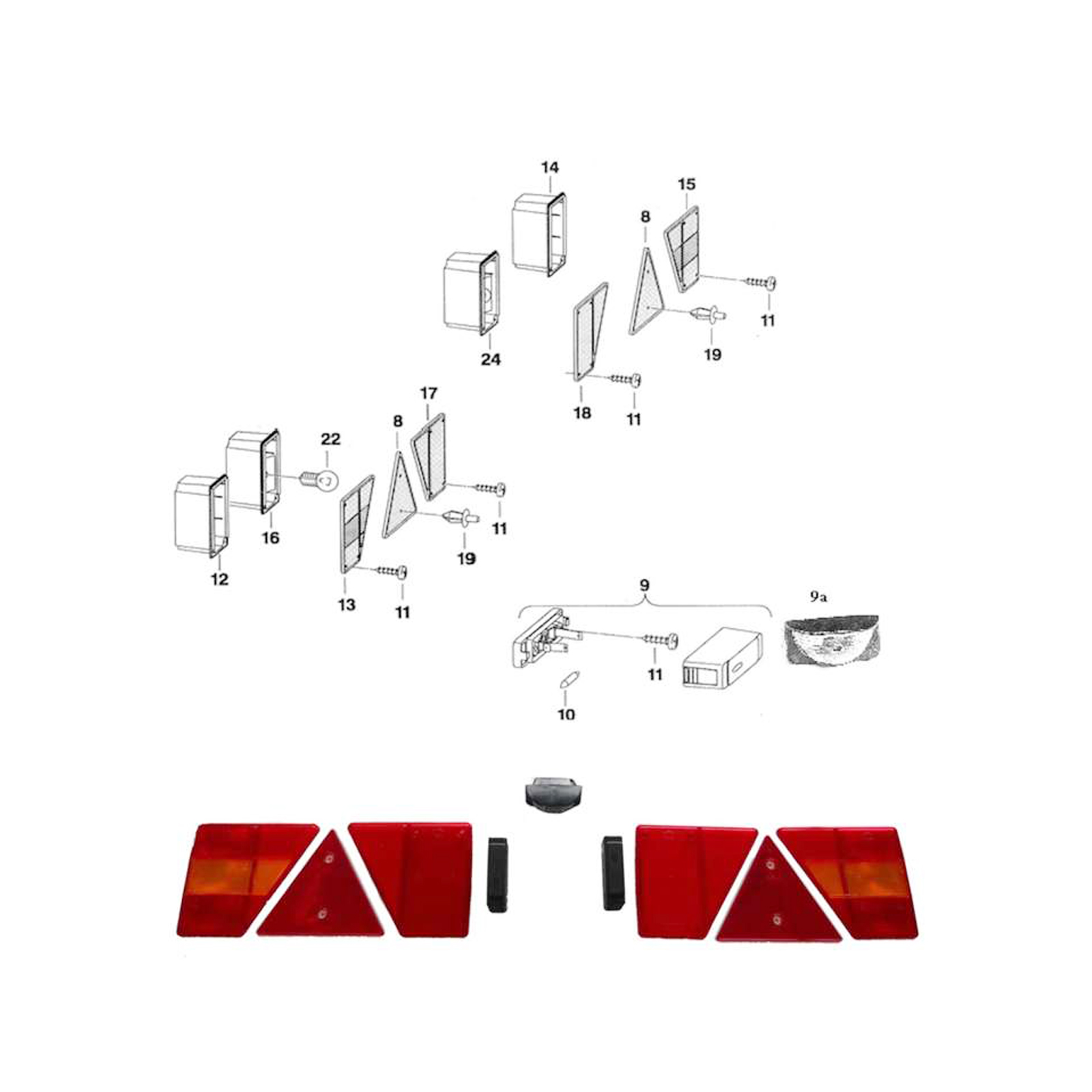 WESTFALIA rear fog light, comp