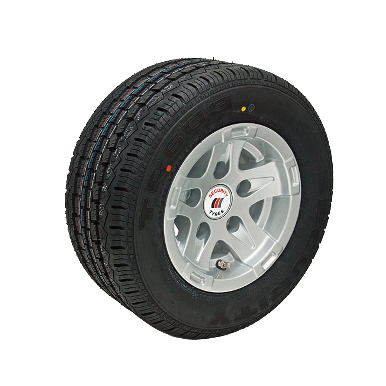 Wiel met aluminium velg 10 inch, 195/55 R 10 C