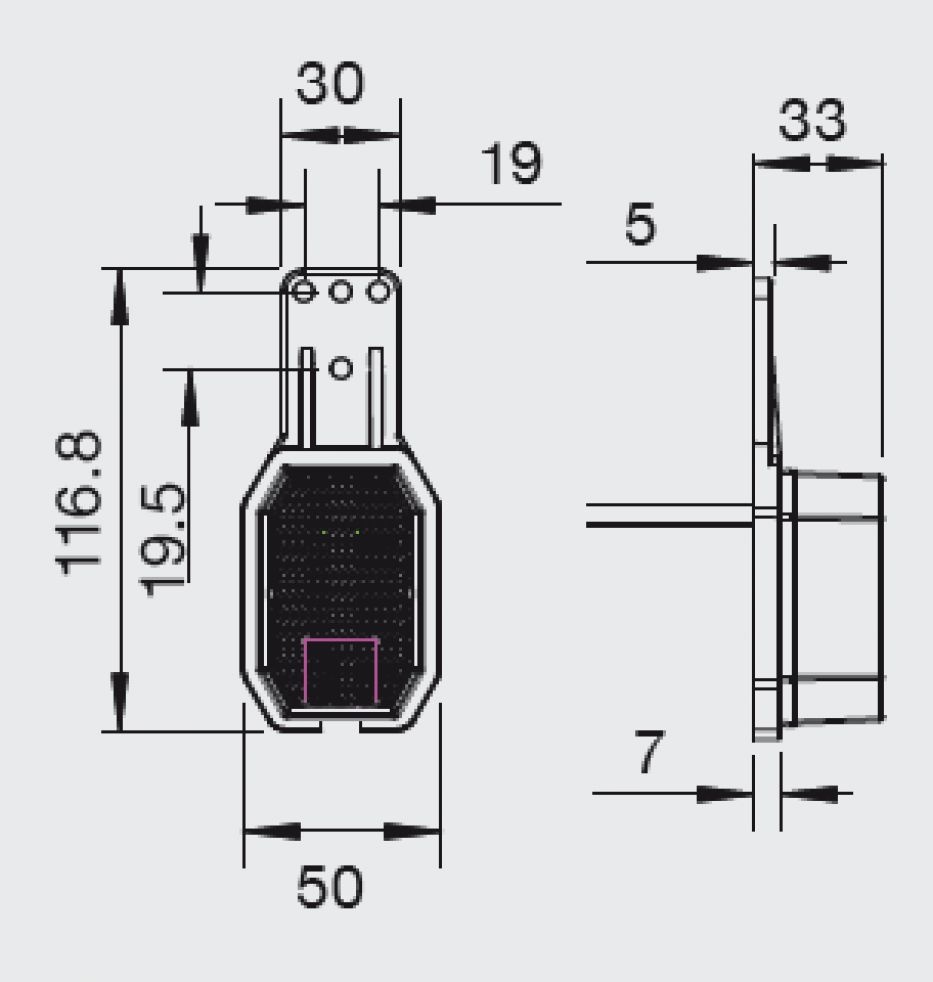 ASPÖCK Flexipoint Umrissleuchte LED rot/weiß