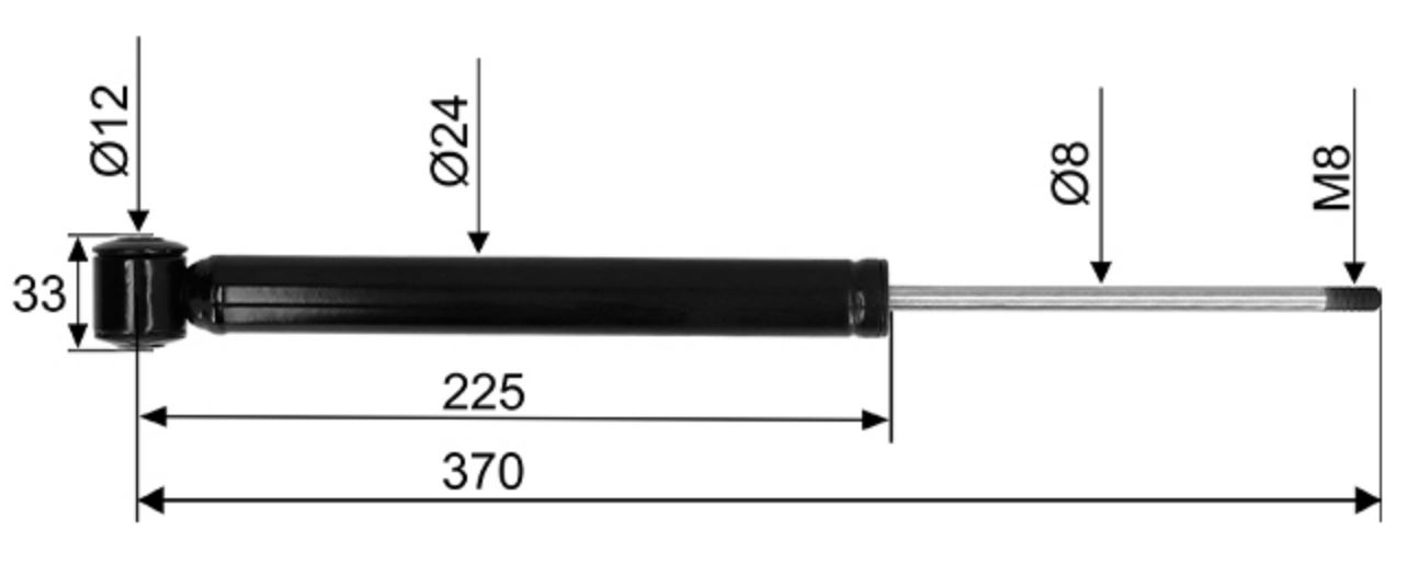 Auflaufstoßdämpfer, f. HAHN ABR 15.3 K, Ø 24 mm