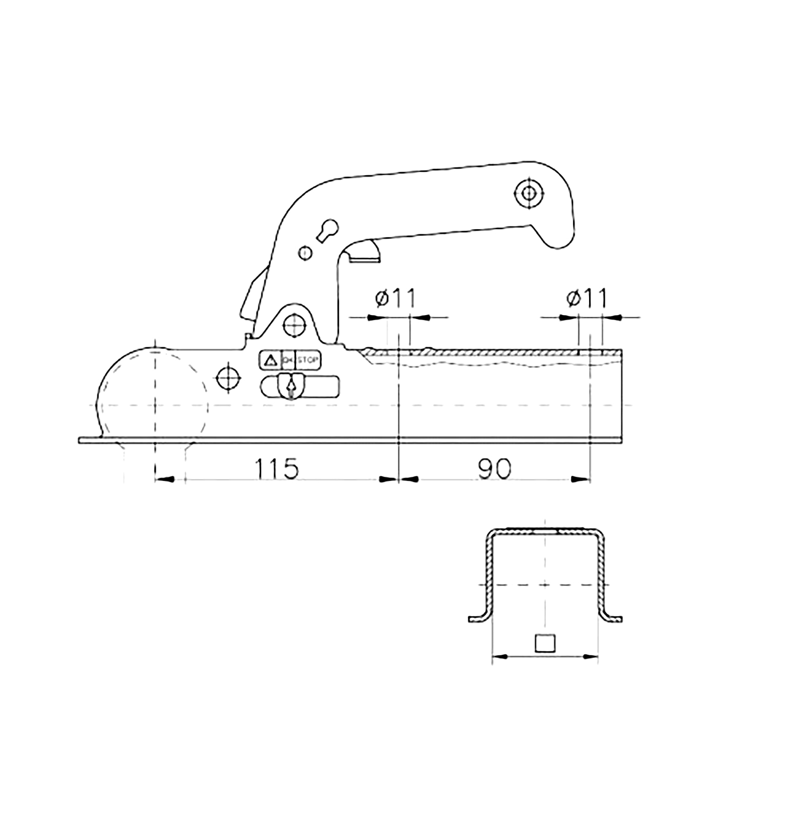 EM 80 V type F 60mm