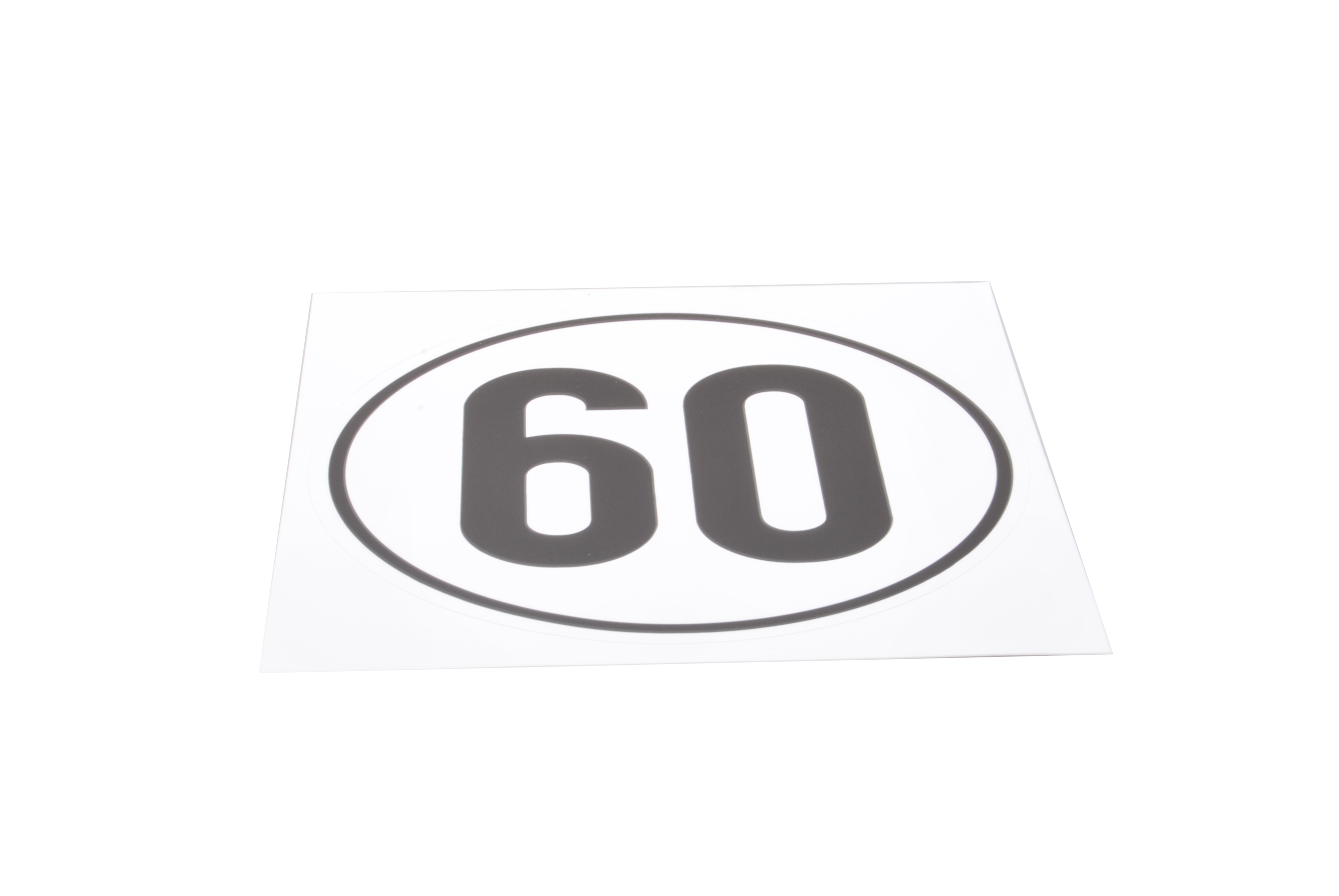 Snelheidssticker, 60 km/h, Ø 200 mm