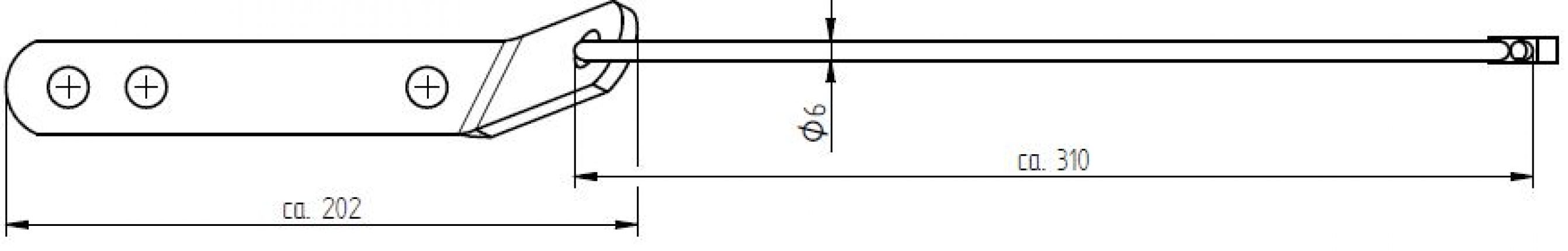 Catching cable for unbraked tr