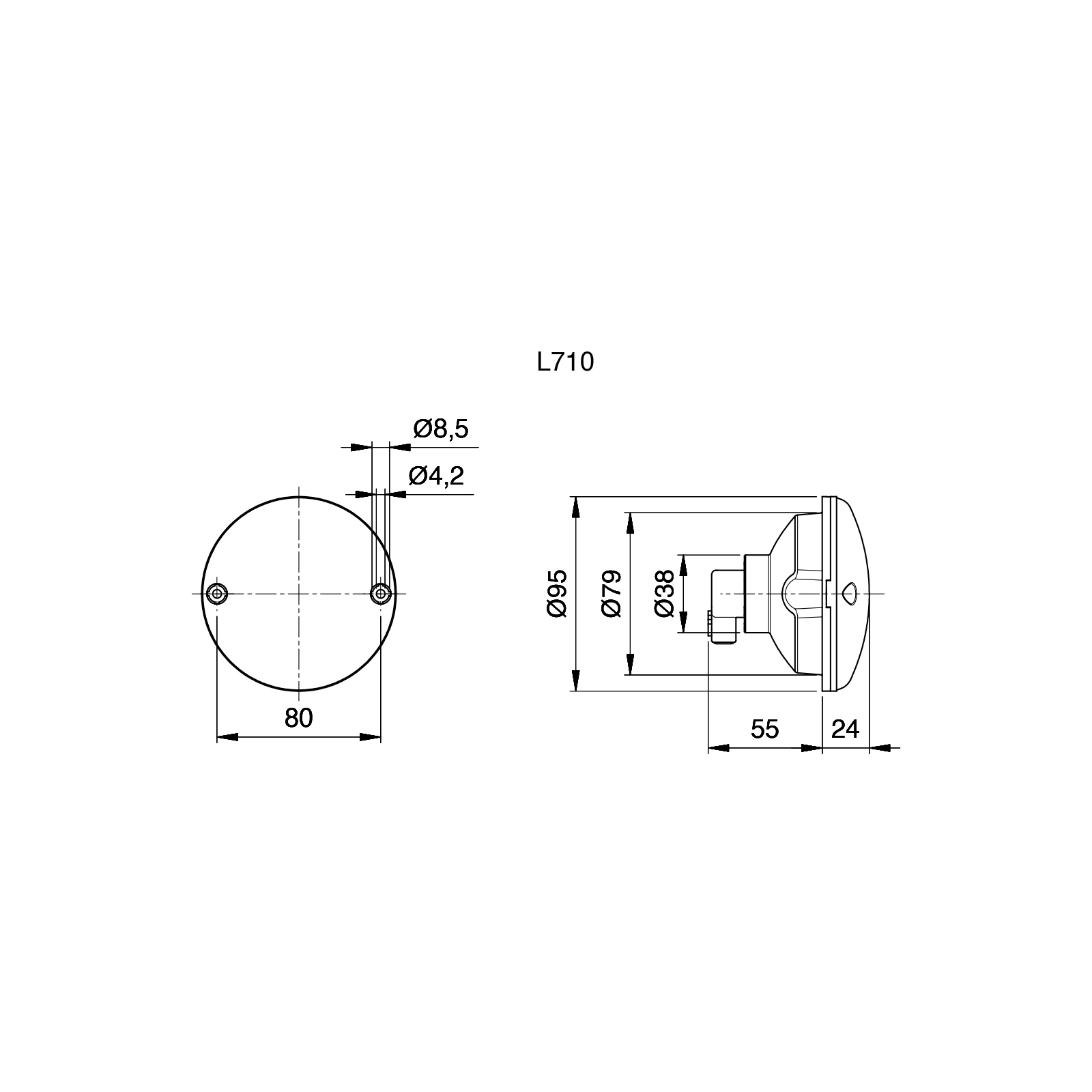 Direction indicator light, whi