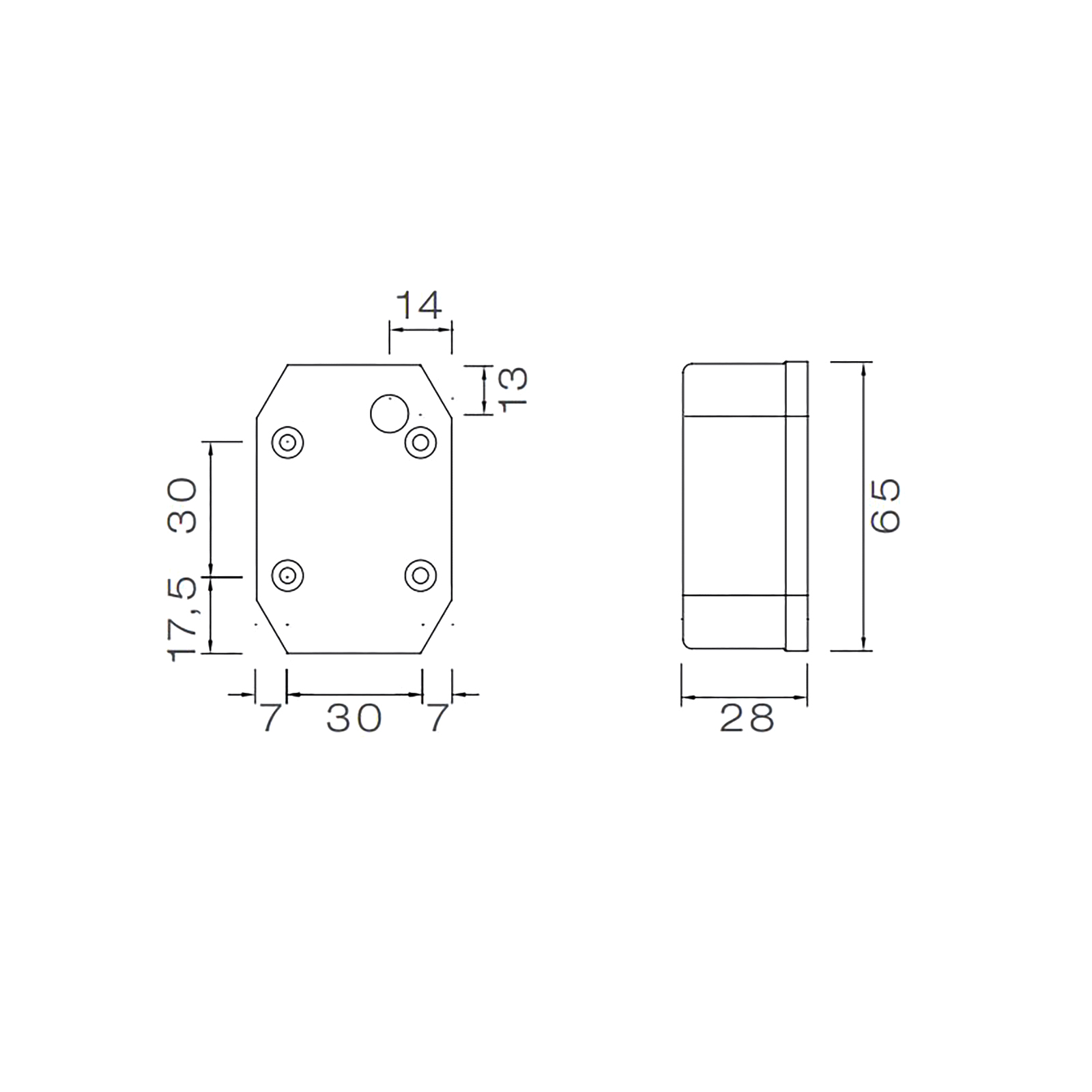 ASPÖCK Flexipoint LED, wit, met reflector/kabel